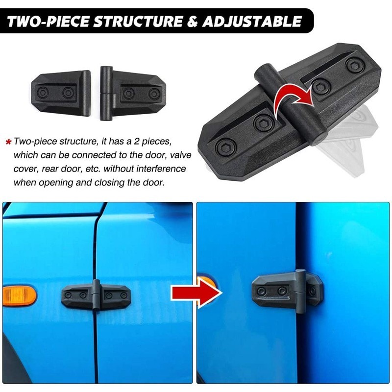 2 Chiếc Cửa Xe Bản Lề Dành Cho Suzuki Jimny 2019 2020 Động Cơ Hood Bản Lề Trang Trí Bao Viền Trang Trí Phù Hợp Với Phụ Kiện