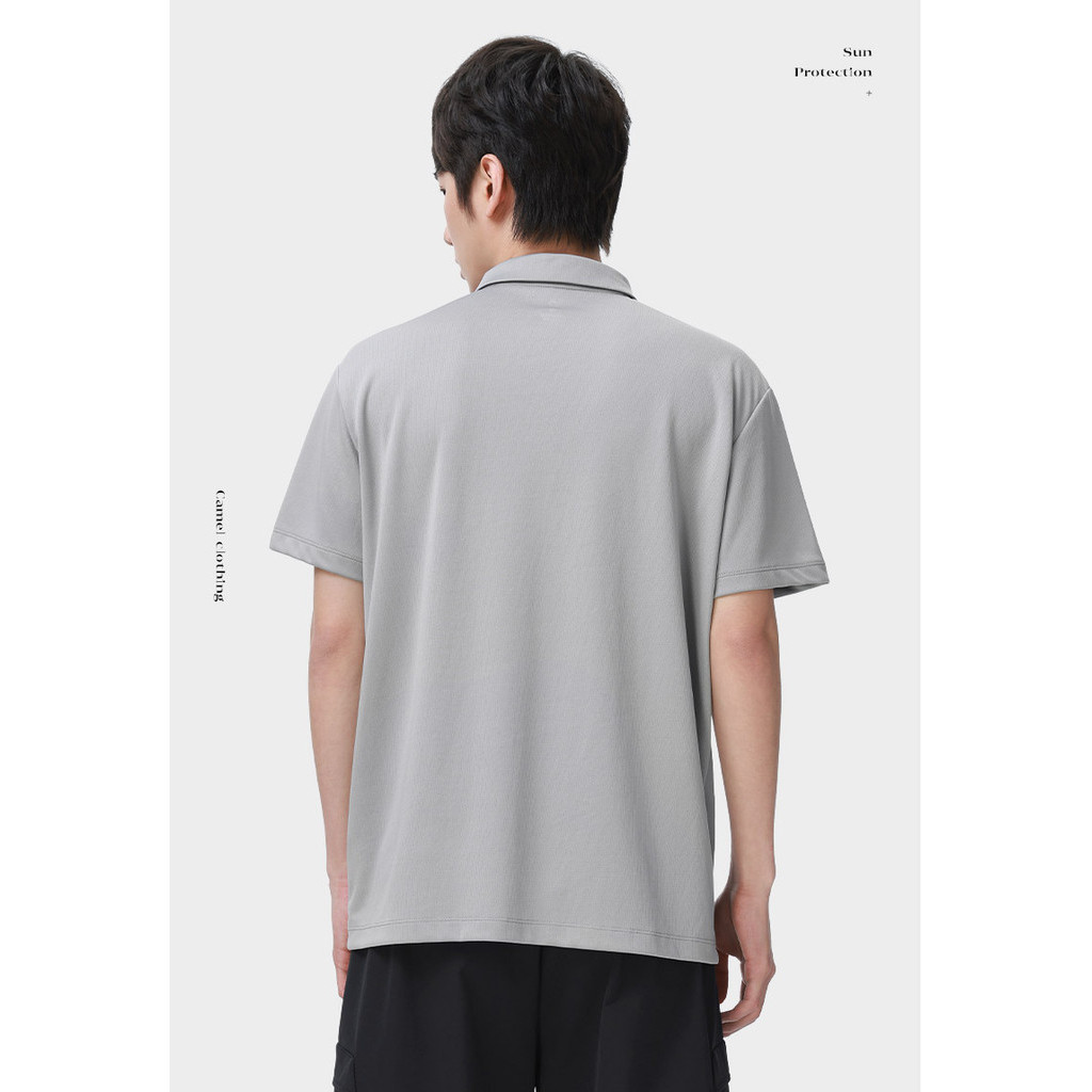 Ảnh Áo thun nam nữ ngắn tay khô nhanh ngoài trời CAMEL CROWN Áo thun thoáng khí POLO 3