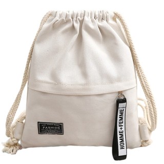 Túi dây rút vải Canvas CLI Unisex Ba lô đeo vai du lịch tiện lợi để sử dụng hàng ngày