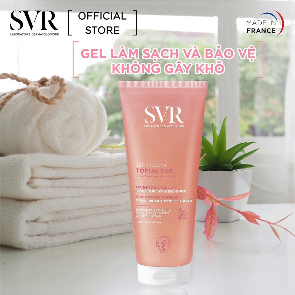 Sữa Rửa Mặt SVR Dành Cho Da Nhạy Cảm Không Chứa Xà Phòng Physiopure Gelée Moussante