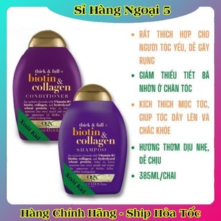 [auth] Dầu gội và xả chống rụng tóc Biotin & Collagen Đức- 385ml Đủ Bill [Hot]