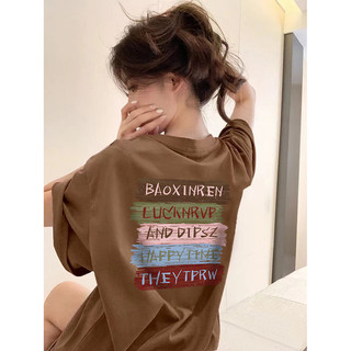 HIIXIIVI Mới 100% Cotton Rời Unisex Áo Thun Tay Ngắn Plus Kích Thước M-5XL In Nữ Tee Baggy Nam Nữ Baggy Cổ Tròn Rời Áo
