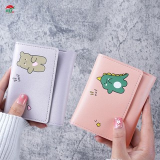Ví nữ ngắn ba lần Ví thiết kế nhỏ gọn và nhẹ