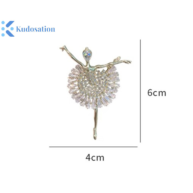 Kudosation Trâm Cài Thời Trang Sáng Tạo Xòe Đầm Pin Phụ Kiện Nữ Âm Nhạc Biểu Tượng