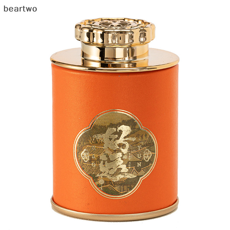 < Beartwo > Trà rồng mới Hộp thiếc trong suốt gia đình Trà xanh đen kín Lọ đóng gói du lịch di động Hộp đựng trà nhỏ Giấy lưu trữ có thể đẹp