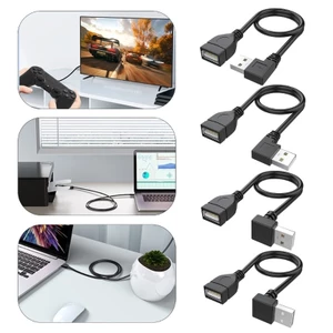 Exhila USB 2 0 Mở Rộng Dây Nối Dài Tiết Kiệm Không Gian Cáp Sạc Và Dòng Dữ Liệu 90 Độ Phải Trái Lên Xuống Góc