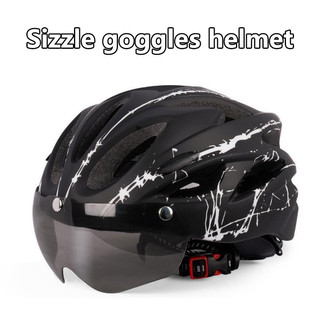 Tmoy Unisex Người Lớn Siêu Nhẹ Xe Đạp Đi Xe Đạp Mũ Bảo Hiểm Có Kính Cho Thể Thao Ngoài Trời Đi Xe Mũ Bảo Hiểm TCM