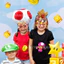 ST2 8 Chiếc Super Mario Chủ Đề Trang Trí Tiệc Sinh Nhật Ngộ nghĩnh Giấy Băng Đô Cảnh Cung Cấp Đạo Cụ Kính TS2