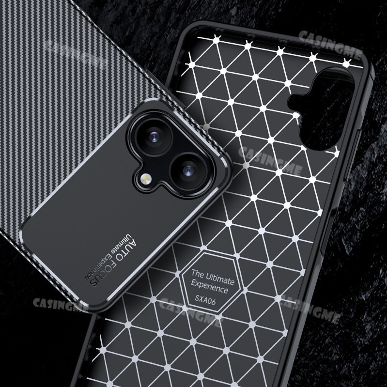 Dành Cho Samsung A06 5G 2025 Ốp lưng Silicon Chống Sốc Bằng Sợi Carbon Cho Samsung Galaxy A06 A56 A36 A26 A16 4G 5G 2025 SamsungA06 A 06 06A 2025 Ốp Lưng Mềm Bảo Vệ Mặt Sau