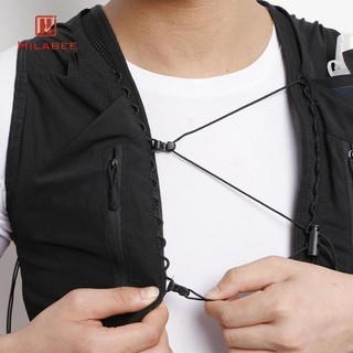 Hilabee Vest Ngoài Trời Daypack Với Nhiều Túi Áo Vest Chạy Bộ Có Thể Điều Chỉnh Ba Lô Để Tập Luyện Cắm Trại Chạy Bộ