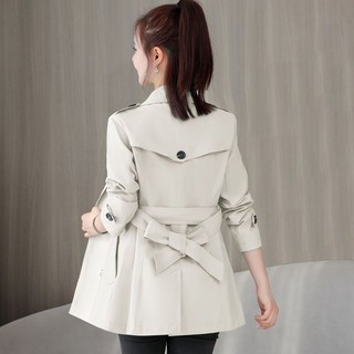 Áo Khoác Gió Nữ Xuân Thu Phong Cách Mới Tính Khí Ôm Hơn Phong Cách Anh Quốc Áo Gió Nhỏ Nữ Giữa Chiều Dài Hợp Thời Trang