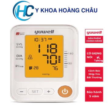 [CHÍNH HÃNG] Máy đo huyết áp bắp tay có giọng nói Tiếng Việt YUWELL 650D ( Bảo hành 5 năm chính hãng )