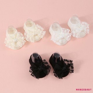Mg-baby Bé Gái Tất Băng Đô Bộ Xuân Thu Đan Ren Nơ Công Chúa Tất Cho Tiệc Cưới Cho Bé Tắm