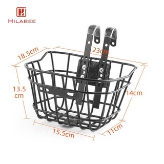 Hilabee Trẻ Em Giỏ Xe Đạp Trang Trí Phía Trước Mang Theo Lưu Trữ Đơn Giản Phía Trước Tay Cầm Giỏ Bé Gái Dã Ngoại Đi Xe Đạp Phụ Kiện Đi Xe Đạp