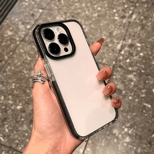 Ốp điện thoại mềm trong suốt 16 Promax cho iPhone XS XR 16 15 14 13 12 11 Pro Max 7 8 16 Plus Vỏ điện thoại di động chống sốc