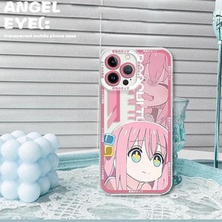 Anime Bocchi The Rock Gotoh Hitori Yamada Ryo Ốp Lưng Cho Iphone 15 Pro Max 11 12 13 14 Pro Max Vỏ Mềm Dễ Thương Trong Suốt Silicon Vuông Chống Sốc Mắt Thiên Thần Trong Suốt