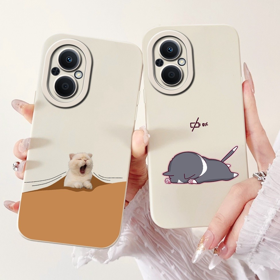 Ốp lưng Reno 8Z 5G CPH2457 Reno 7Z 5G CPH2323 Ốp lưng silicon thời trang hình mèo gấu trúc dễ thương Oppo Reno7 Z 5G Vỏ điện thoại thẩm mỹ