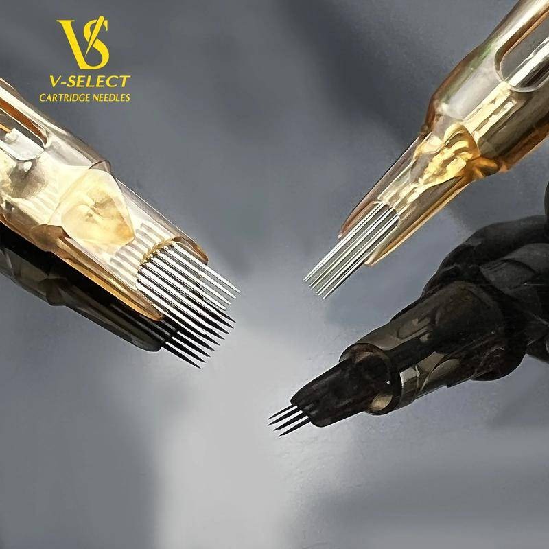 Ez V Select Tattoo Cartridge Kim #12 Kim xăm vô trùng dùng một lần 0.35 Mm Magnum M1 cho máy xăm Pen20 Cái / hộp