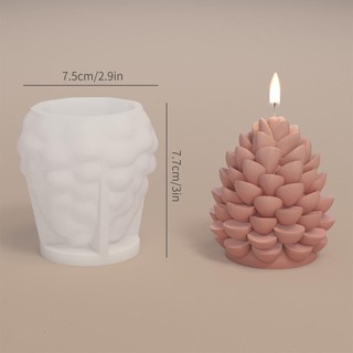 Diy Giáng Sinh Tuyết Pinecone Khuôn Thơm Nến Khuôn Dễ Dàng Phát Hành Dầu Pinecone Khuôn