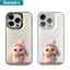 ibumpers Ốp Lưng iPhone Xinh Cute Thỏ In Hình Ốp Điện Thoại IMD Cứng Trơn Chống Bẩn Chống Sốc Cho Iphone 16 15 14 12 13 11 Pro Max