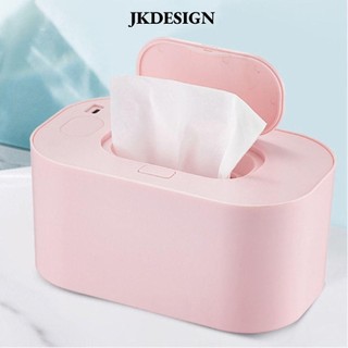 Máy hâm nóng lau JKDESIGN, Máy hâm nóng khăn lau trẻ em USB 10W, Di động ngăn ngừa khô nhiệt độ không đổi 5V-2A Hộp khăn ướt cho bé mẫu giáo