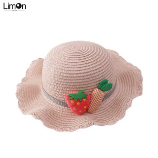 Nón Rơm Vành Lượn Sóng Đi Biển Thời Trang Mùa Hè Cho Bé