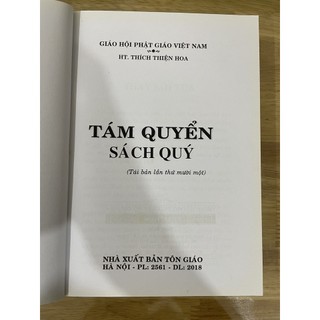 Sách - Tám Quyển Sách Quý ( bìa mềm ) - HT Thích Thiện Hòa
