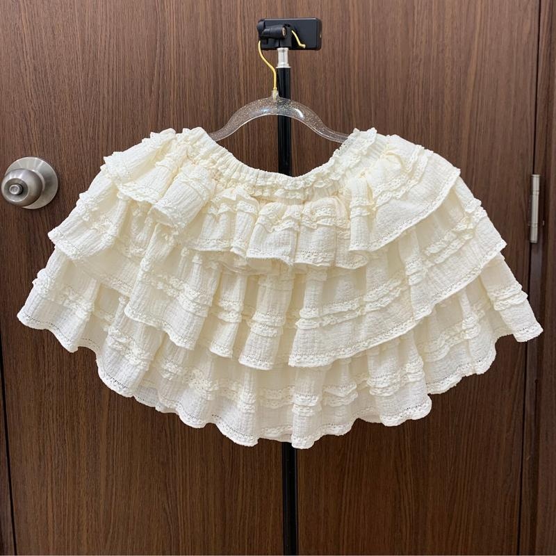 Chân Váy Xòe 3 Tầng Coquette Dễ Thương Có Quần Bảo Hộ Freesize