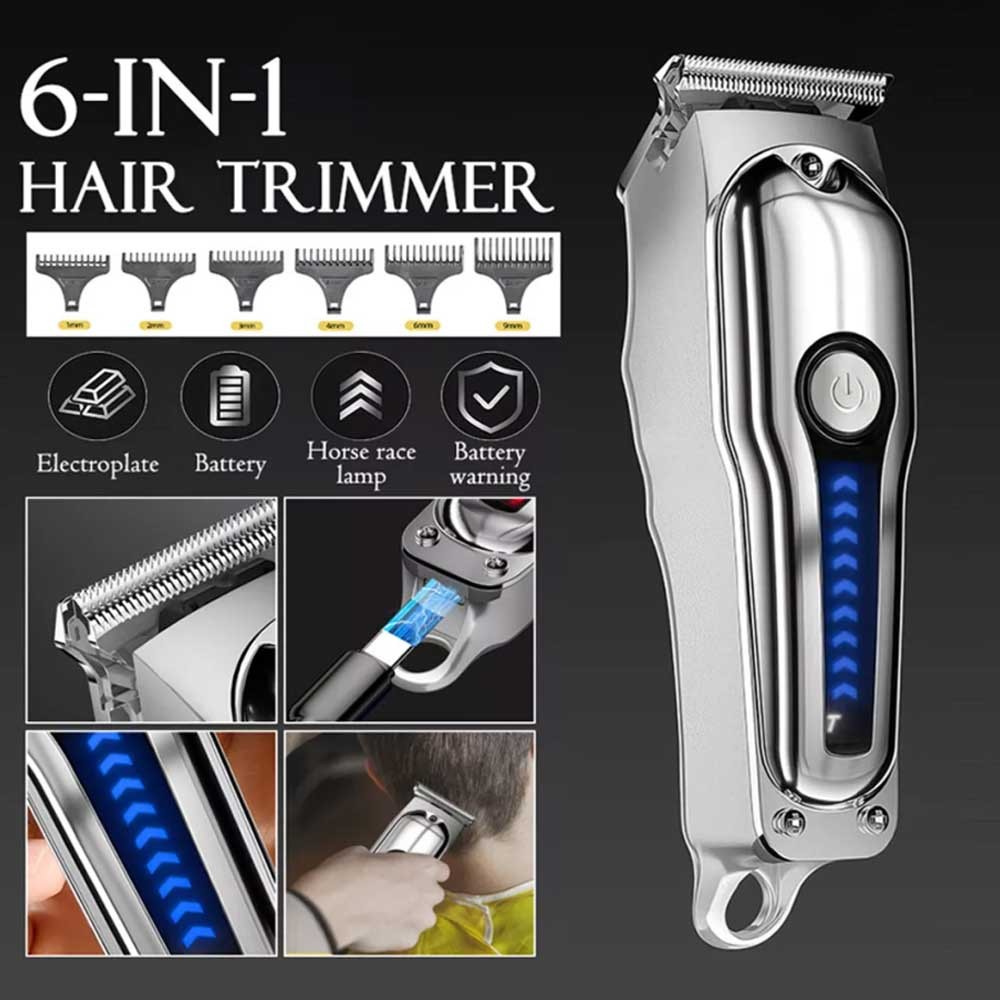 Professional Hair Clippers Trimmer Cordless Shaving Machine Cutting ...