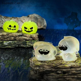 [Khii mù] đồ trang trí Halloween dạ quang Bát bí ngô Bộ xương ma Phong cảnh vi mô Mô hình nhà búp bê Nội thất ô tô Trang trí máy tính để bàn tại nhà {đồng chơi}