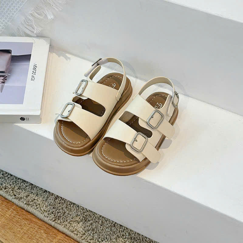 sandal bé gái dép quai hậu cho bé trai đi học quai ngang chống trượt nhẹ êm chân QCCC trắng, đen cho bé từ 2 tuổi A113