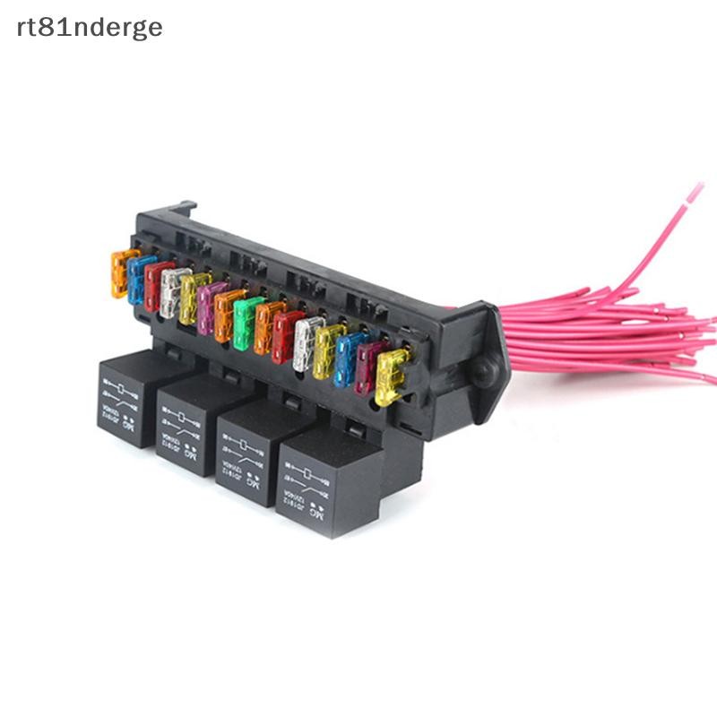 Ge Ô Tô 15 Vòng Hộp Cầu Chì Đa Vòng Master Hộp Điều Khiển Dây Đồng Dày Giá Đỡ Cầu Chì Có Rơ Le n