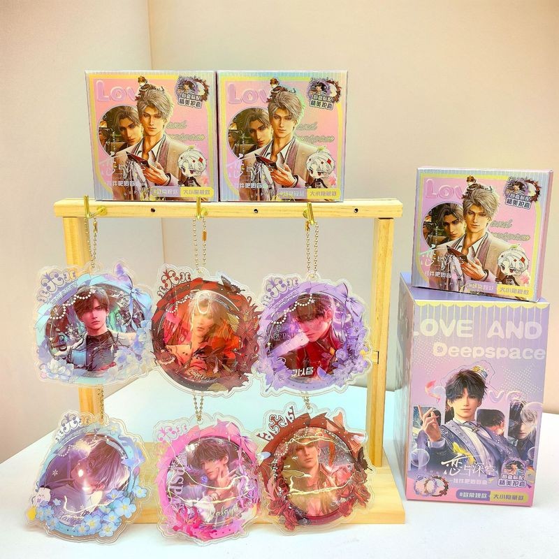 Bộ hộp mù Love and Deepspace Huy hiệu & Chân móc khóa (Hộp đầy đủ 10 chiếc) | Quà tặng trò chơi bí ẩn