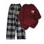 Tổng hợp các sét bộ quần suông kẻ caro+mix áo phông Form rộng cotton - LUCKY-shopthubio98
