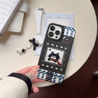 Ốp Lưng iPhone TPU Hoạ Tiết Da Mềm Mèo Đen Chống Sốc, Chống Bẩn Cao Cấp - iP X/XS/11/12/13/14/15/16/17/Plus/Pro/Max/Air