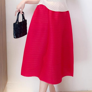 Miyake Xếp Ly Quần Áo Thiết Kế Đơn Giản Tính Khí Thanh Lịch Đi Làm Thời Trang Phù Hợp Với dáng Rộng Ôm Hơn Nhìn Trượt Tuyết