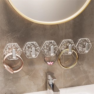 COLO 10 Cái Móc Dính Acrylic Vô Hình Chất Liệu Chắc Chắn Không Hư Hại Treo Tường Phụ Kiện Cho Tổ Chức Gia Đình