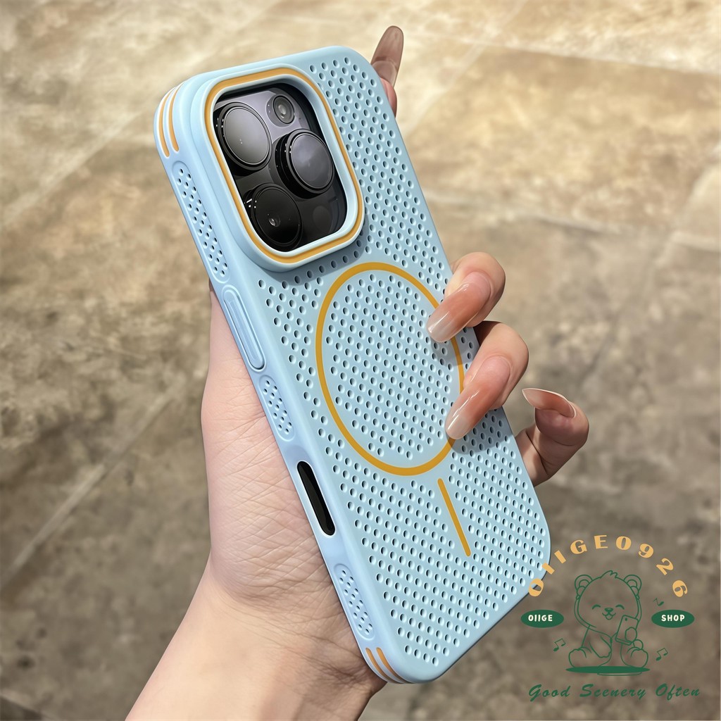 Vỏ tản nhiệt từ tính Dopamine Vỏ điện thoại iphone16 Pro Max 15 14 13 12 vỏ cho vỏ iPhone PC Vỏ cứng chống sốc