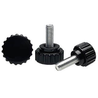 HL 4 Cái Nhựa 6mm Ngón Tay Cái Vít Núm Đầu Tròn Tay Cầm Vít Tay Có Tay Cầm