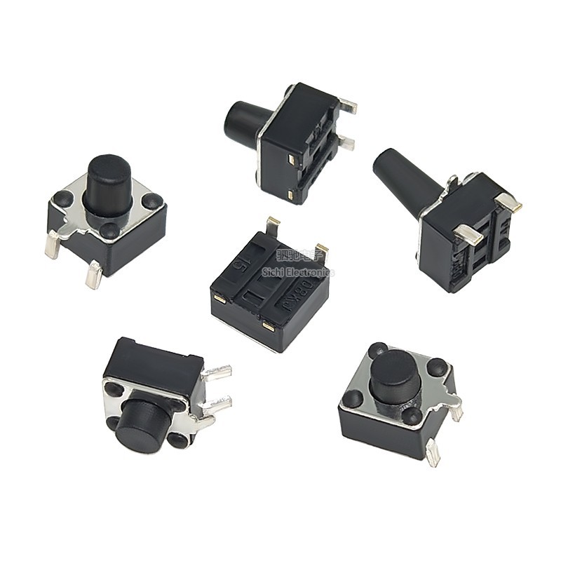 4.5 * 4.5 Tact Switch 3 Pin Bên Ba Pin Cắm Trước Phía Sau Miếng Dán Bên Miếng Dán Ngang Bên Báo Chí 3.5 / 3.8 / 4.3 / 6 / 8