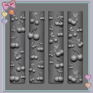 [beautifulhome] Khuôn Silicon Hoa Hồng 3D DIY Cherry Design Nail Art Trang Trí Mô Hình Móng Tay Trang Sức Thủ Công Dụng Cụ Thiết Kế Làm Móng Tay [Làm Đẹp]