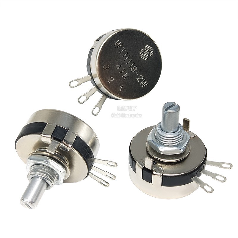 WTH118-1A 2W Vòng Đơn Carbon Phim Điện Áp 1K 2K2 4K7 10K 22K100K 470K Có Thể Điều Chỉnh