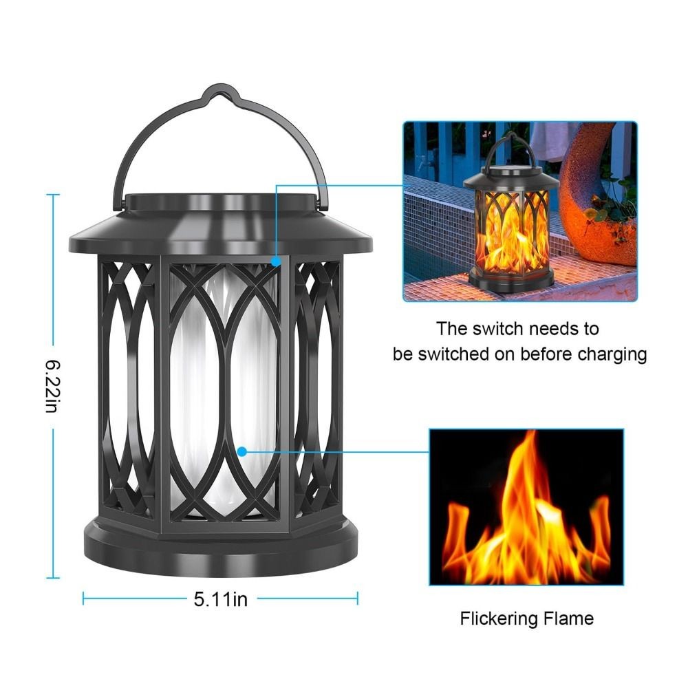 Đèn LED Ngọn Lửa Nhấp Nháy VVDZA, Chống Nước, Phù Hợp Trang Trí Sân Vườn Và Ban Công