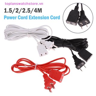 Toplanswatchstore 1.5 / 2 / 2.5 / 4M Nam Nối Dài Dây Nguồn 2 Pin Dây Nối Dài Có Nút Bật / Tắt Cáp VN