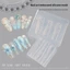 EBINLANDS Silicone Stencil, Khuôn Mẫu Tinh Tế Khuôn Làm Móng Tay Nghệ Thuật, Chất Liệu Silicon Tinh Tế Nơ Dễ Thương Trái Tim Váy Ren DIY Dụng Cụ Thiết Kế Làm Móng Tay