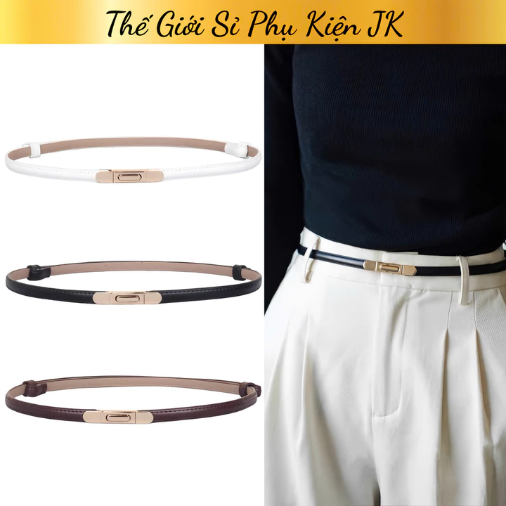 Thắt Lưng Nữ, Belt Nữ Bản Nhỏ Da Mềm Thời Trang Phong Cách Hàn Quốc_Dây Nịt Nữ Phối Đồ Cực Xinh (MM4)