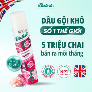 [Batiste] Dầu Gội Khô Batiste Sạch Dầu Nhờn, Hết Ngứa, Thơm Bồng Bềnh Tức Thì - Batiste Dry Shampoo 200ml
