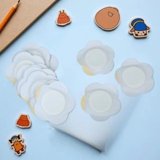 ROLY 50 miếng dán rốn dùng một lần, Nhãn dán gói dầu thầu dầu thoáng khí tự dính, Miếng dán ngực vải không dệt dành cho nữ