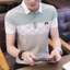 Áo Polo cotton ngắn tay, thiết kế Hàn Quốc, phù hợp mùa hè