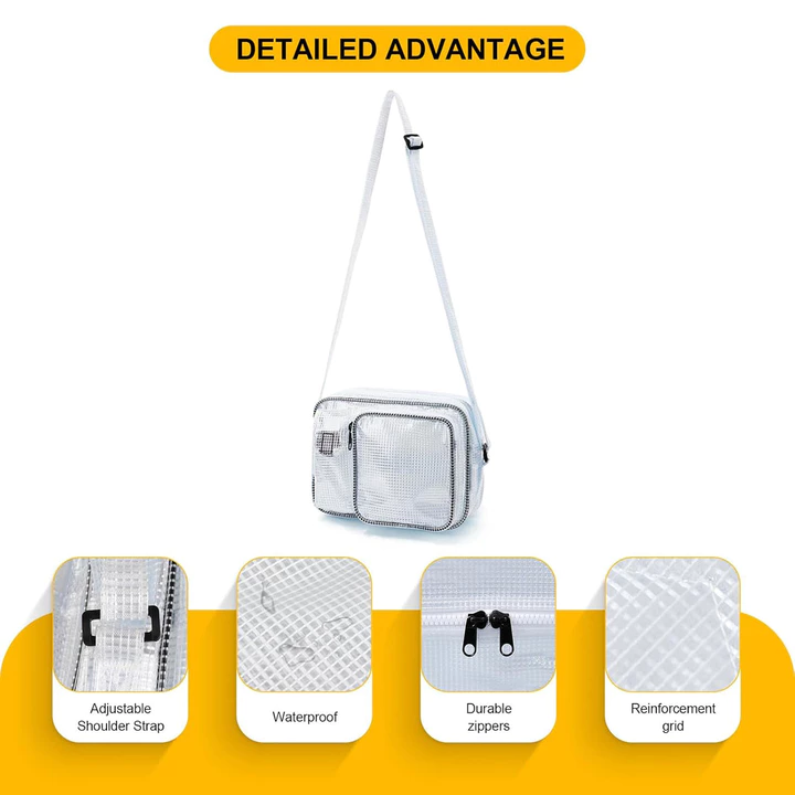 Hành Lý Thời Trang Phiên Bản Hàn Quốc Túi Chống Bụi Chống Tĩnh Điện PVC Đôi Túi Chính Dụng Cụ Chống Tĩnh Điện Túi Đeo Vai Túi Phòng Sạch Túi Đơn Túi B – 2